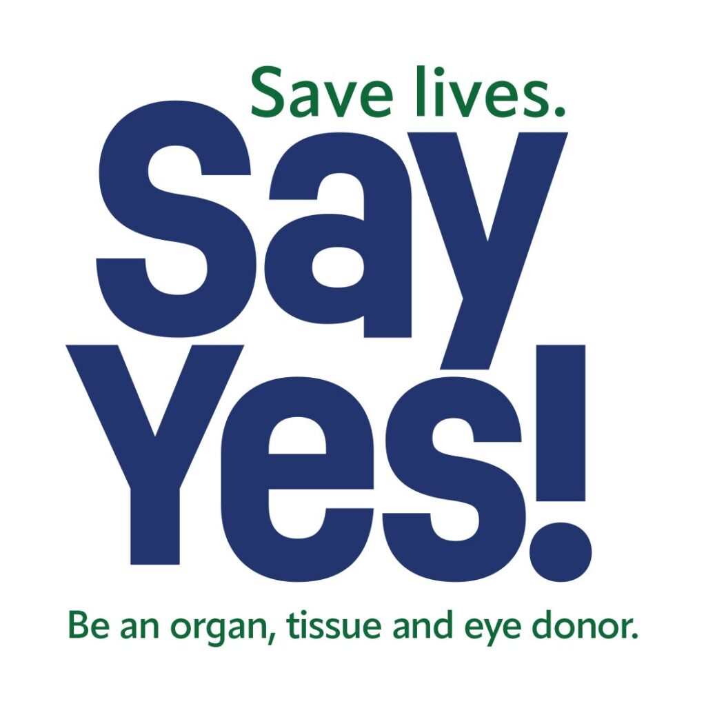 Say Yes to donation graphic